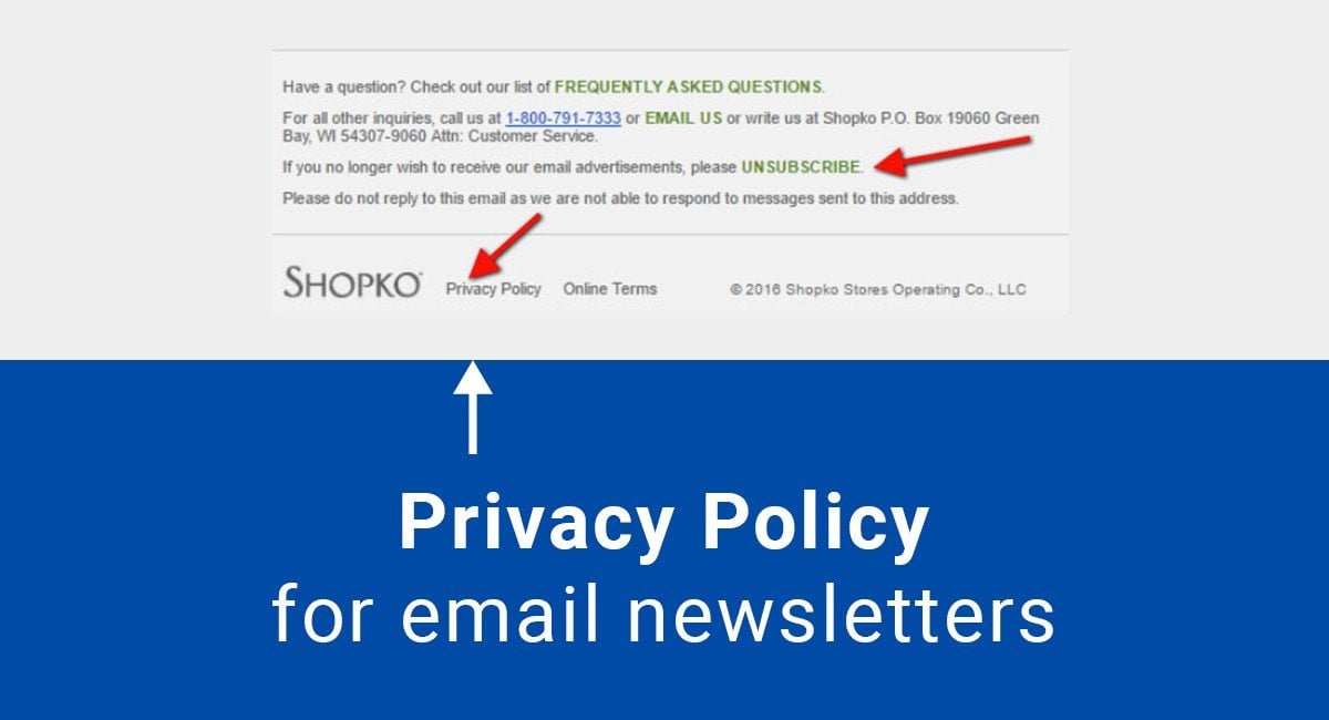 Email Privacy Policy Template