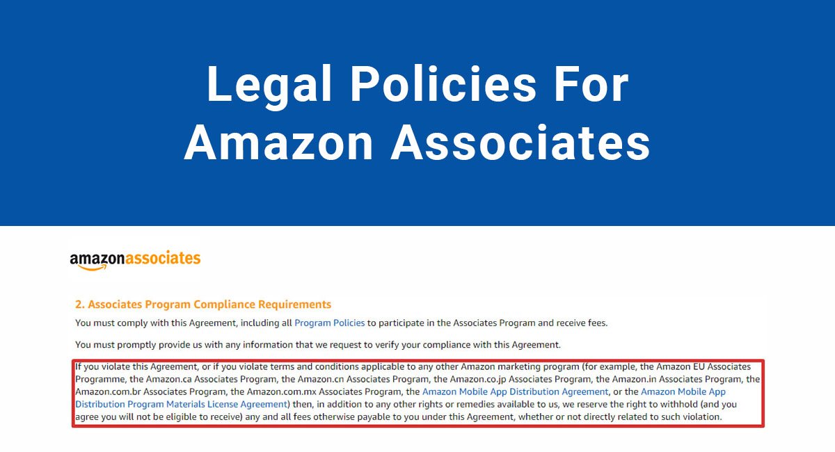 Amazon Affiliate Disclaimer and Privacy Policy Requirements