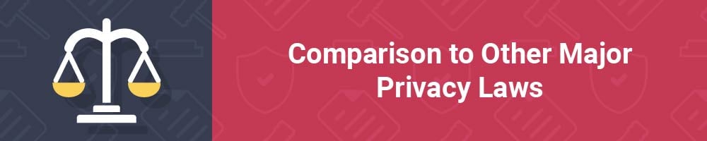 Comparison to Other Major Privacy Laws