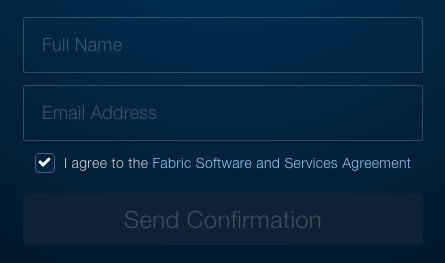 Fabric - I Agree to Software and Services Agreement