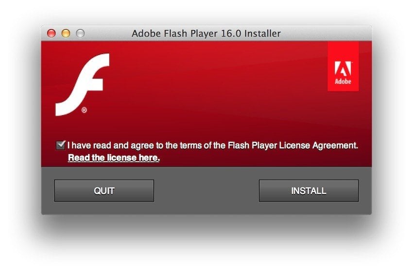 Users must accept Adobe EULA to install Flash - 2