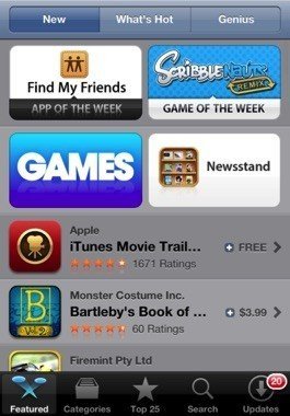 Screenshot of Apple App Store