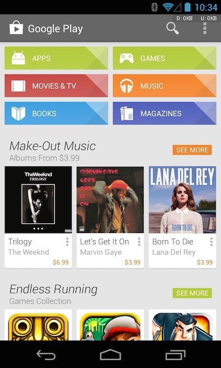 Screenshot of Google Play Store