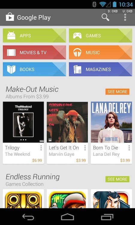 Screenshot of Google Play Store
