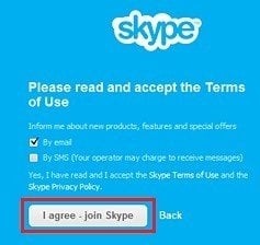 Skype: I Have Read and I Agree