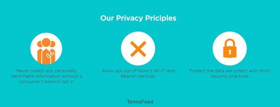 Screenshot of Nomi Privacy Principles