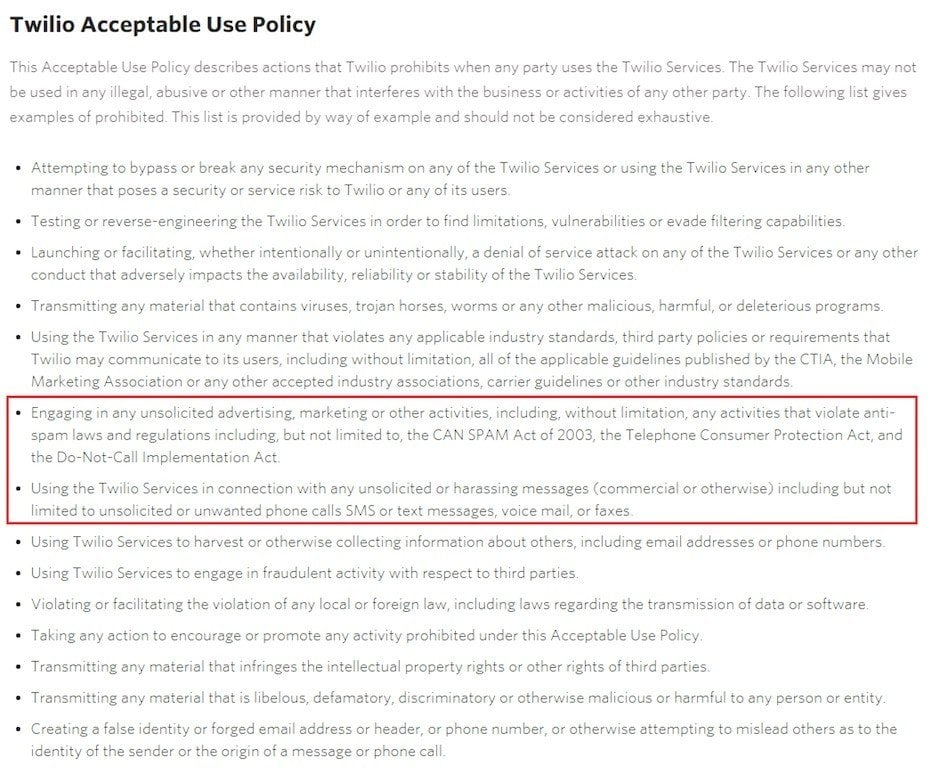 Acceptable Use Clauses for SaaS Apps TermsFeed