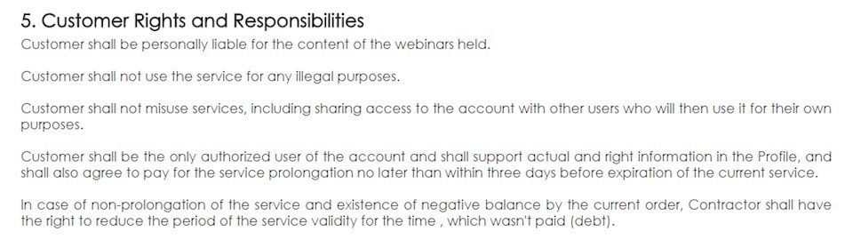 Liability Clause Template