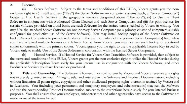 License and Ownership clause in EULA of Clickfree Software