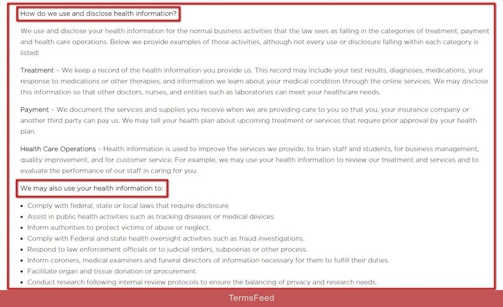 How we use your information in the HIPAA Notice of Doctor On Demand