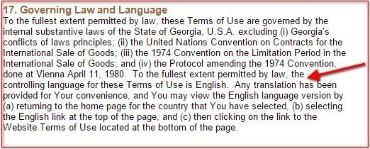 Governing Law and Language in UPS Canada