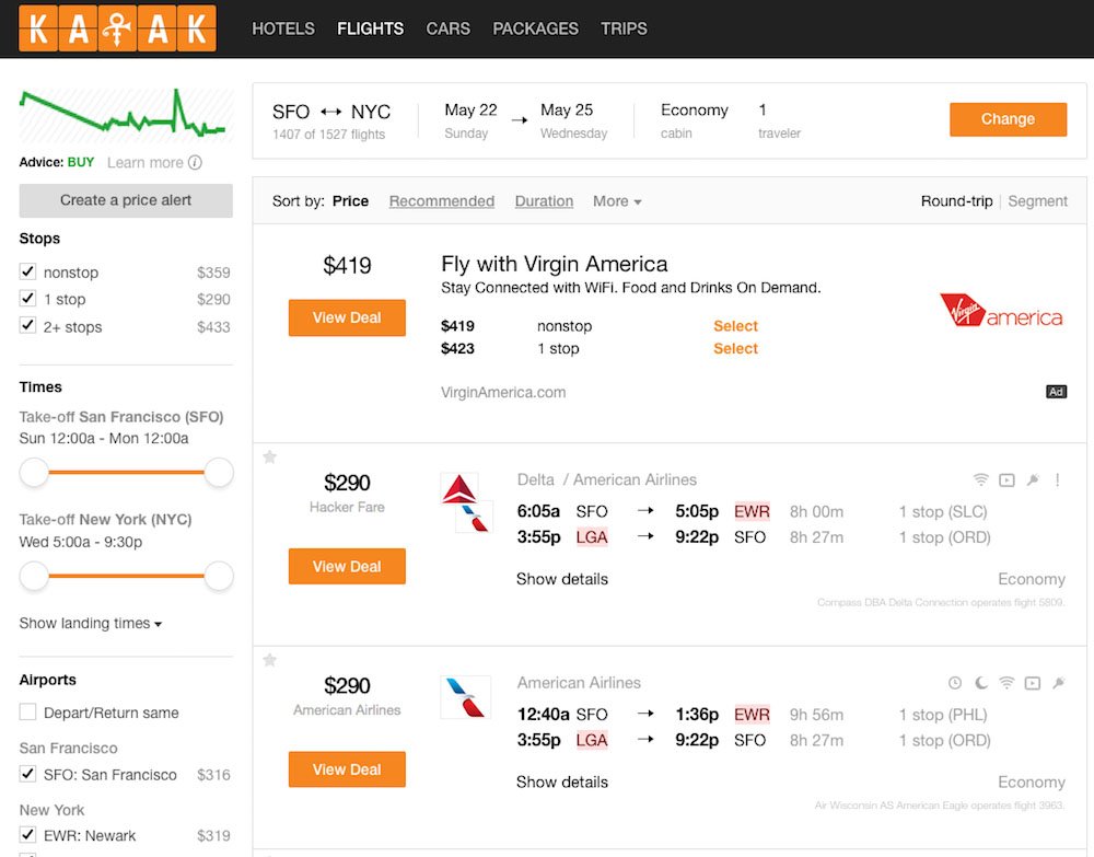 Kayak can legally data scrap flights data because of agreement