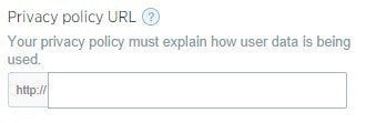 Privacy policy URL in Twitter Lead Card