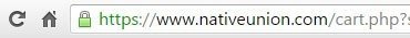 Native Union: Switched https in URL address bar