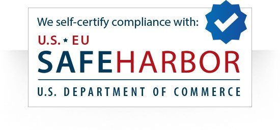 Screenshot of a We self-certify compliance with Safe Harbor image