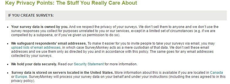 SurveyMonkey: The Key Privacy Points