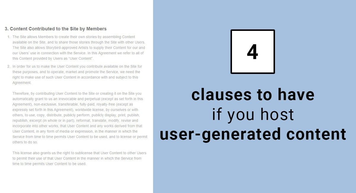 Image for: 4 Clauses to Have If You Host User-Generated Content