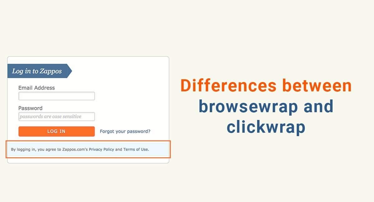 Differences Between Browsewrap and Clickwrap