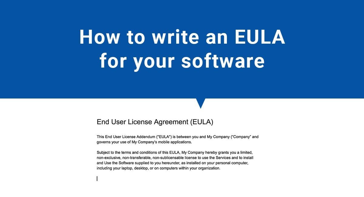How to Write an EULA for Your Software