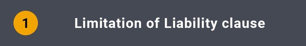 Limitation of Liability clause