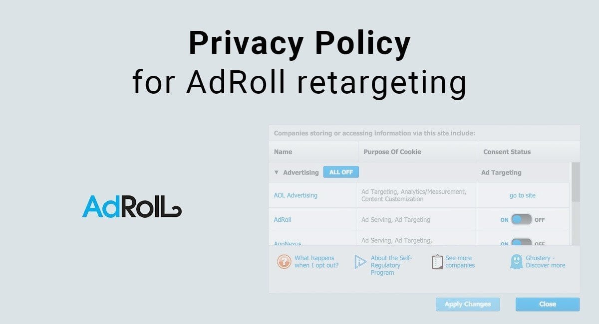 Privacy Policy for AdRoll Retargeting