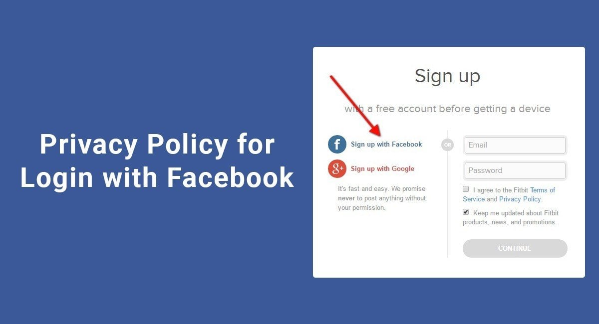 Privacy Policy For Login With Facebook Termsfeed
