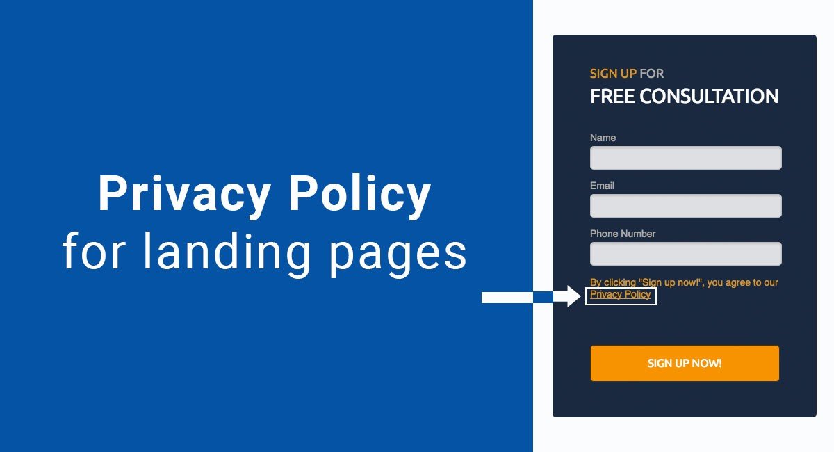 Privacy Policy For Landing Pages Termsfeed