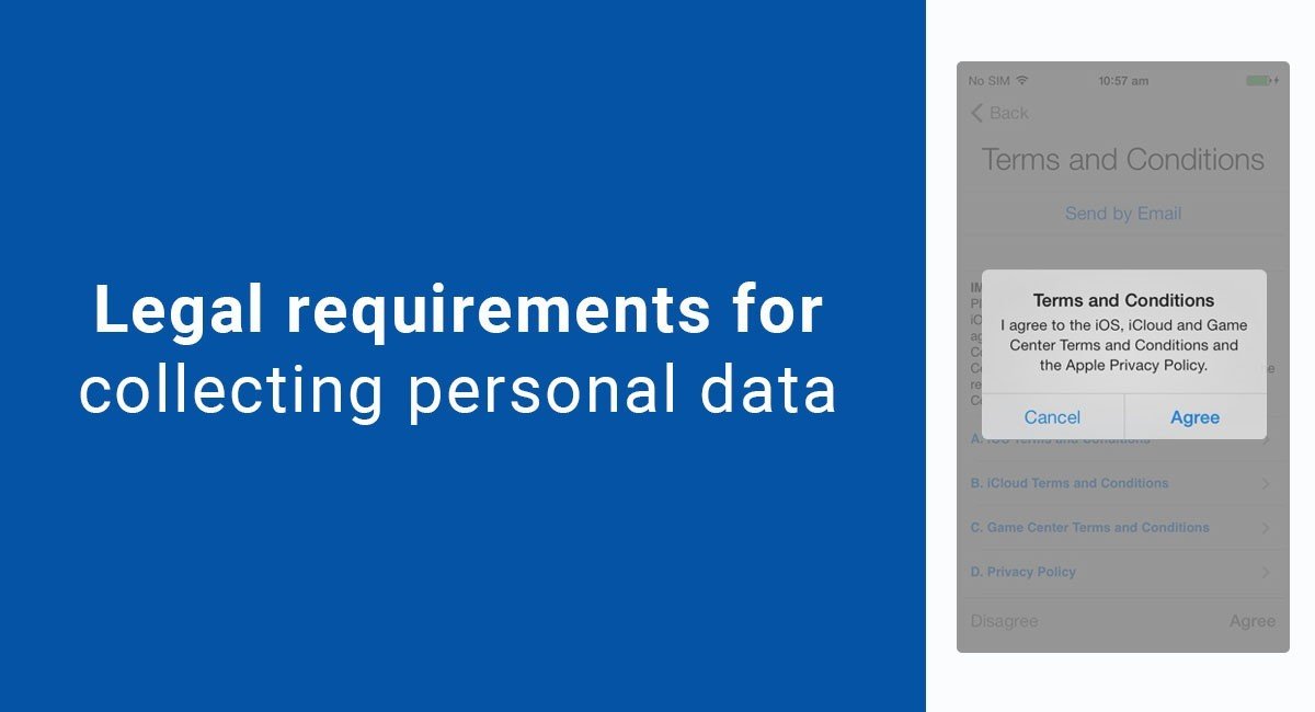 Legal requirements for collecting personal data