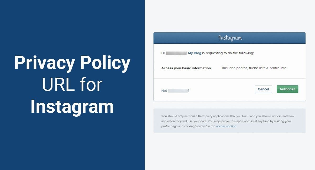 Privacy Policy URL for Instagram