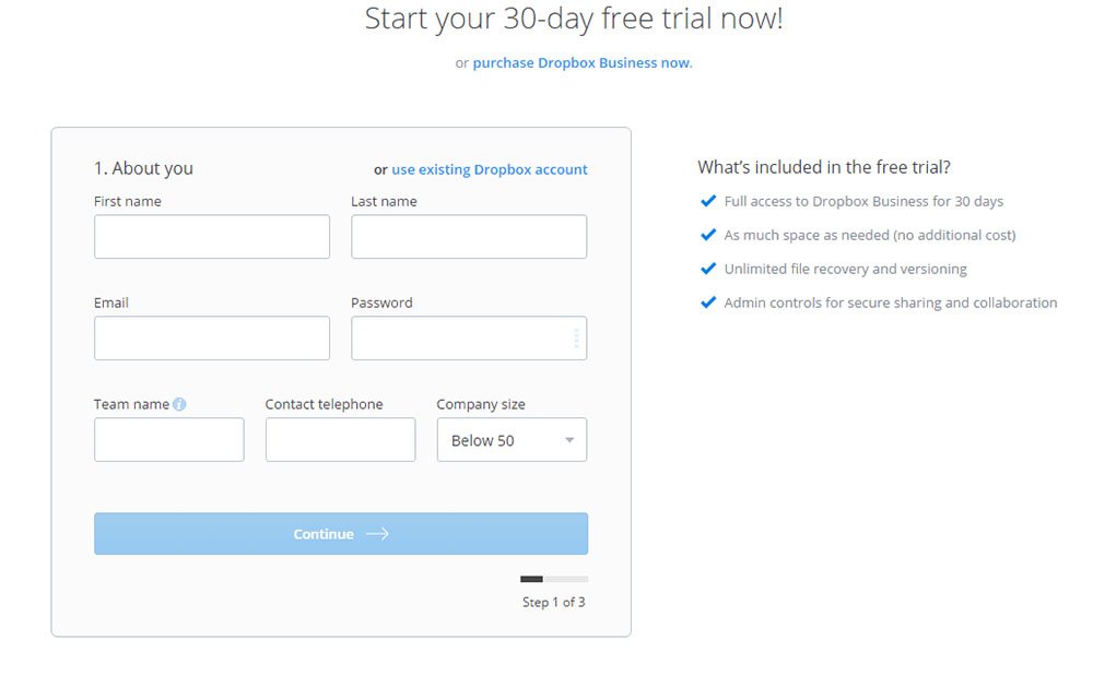 dropbox free trial dropbox free trial