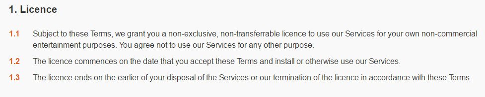 Terms Conditions For Games Termsfeed - roblox developer terms of service