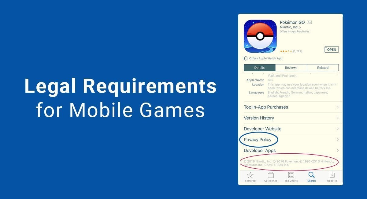 Legal Requirements for Mobile Games