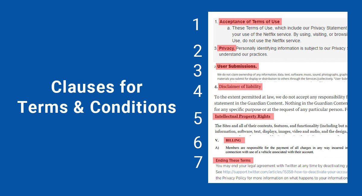 Clauses For Terms Conditions TermsFeed Clauses For Terms Conditions TermsFeed