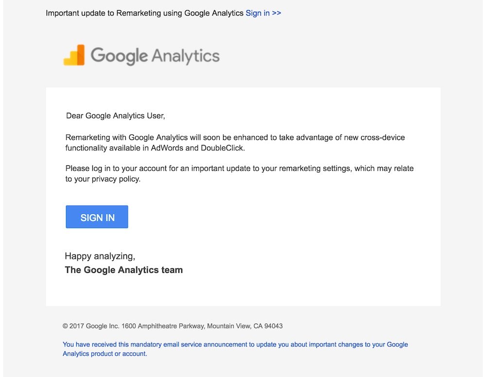 What is Not A Benefit of Google Analytics Remarketing