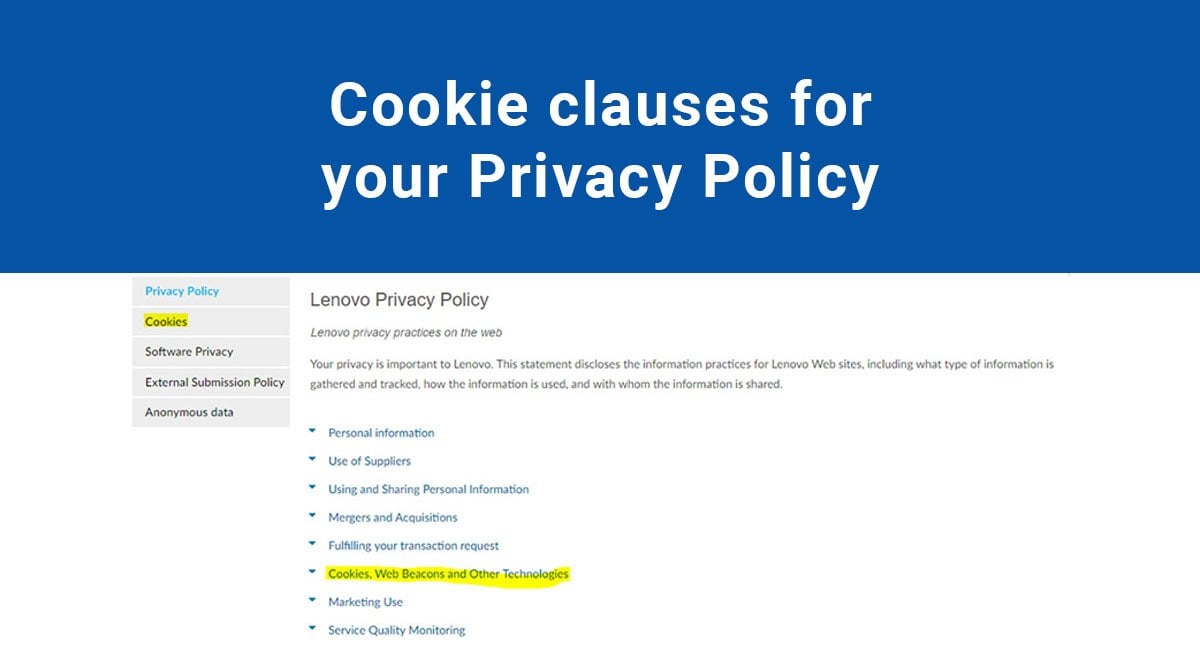 Cookie Clauses For Your Privacy Policy