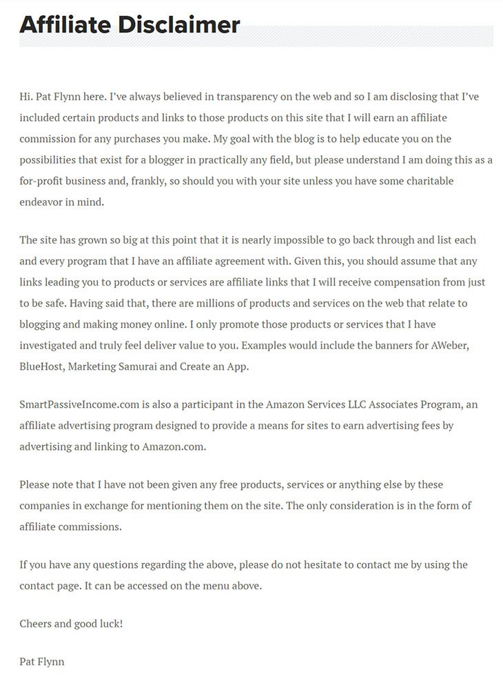 Disclosures For Affiliate Links Termsfeed