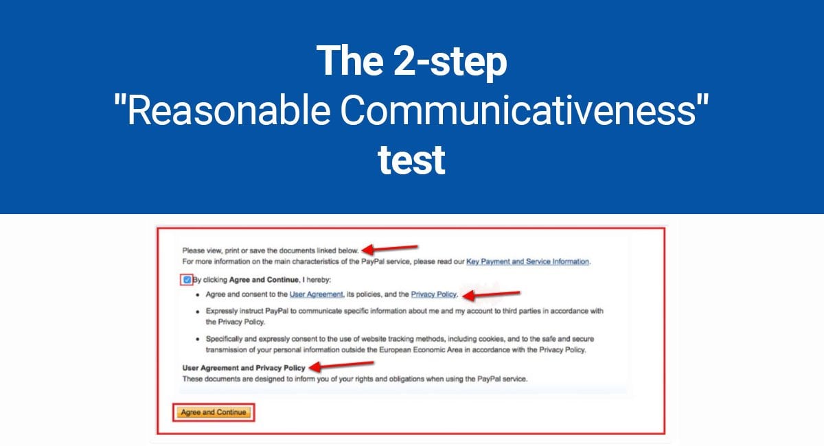 The 2-step "Reasonable Communicativeness" test