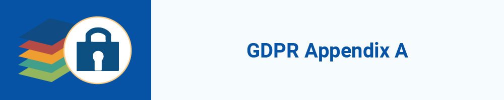 GDPR Appendix A