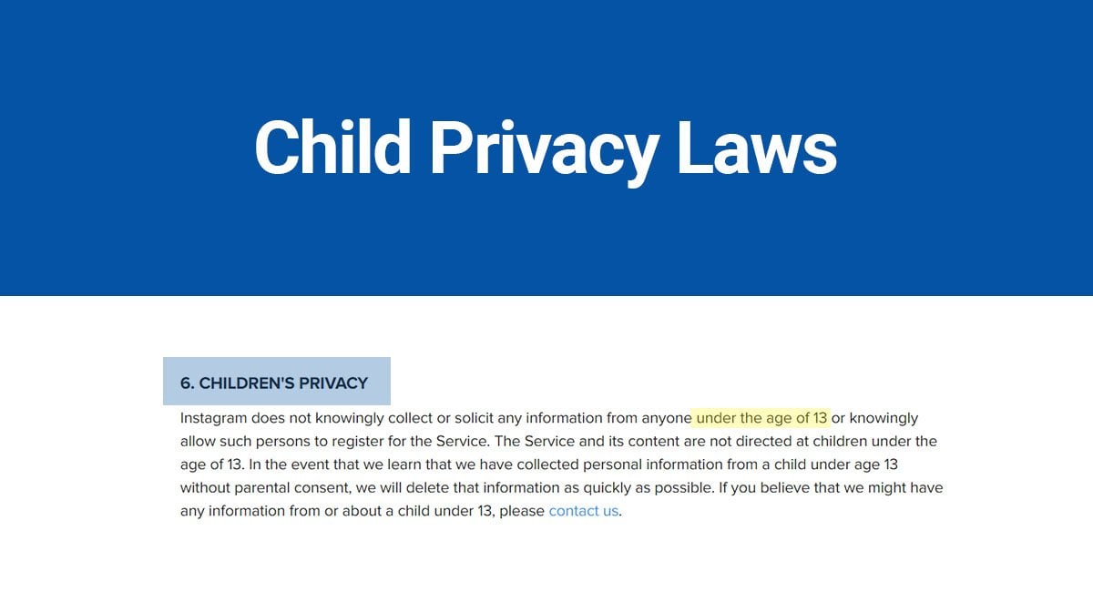Child Privacy Laws