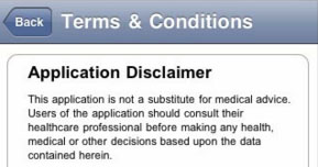 Pharma Marketing Blog Terms and Conditions: Application Disclaimer