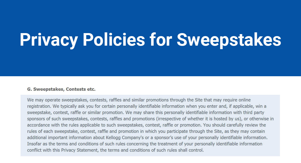 Sweepstakes regulations