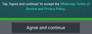 Whatsapp&#039;s use of clickwrap: &quot;Agree and continue&quot;