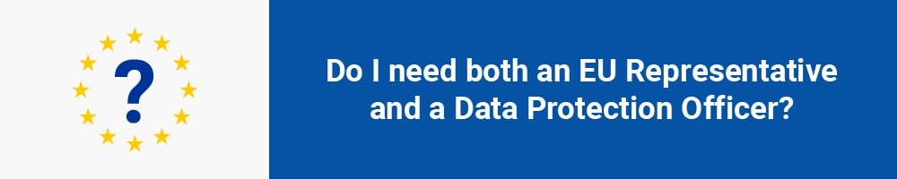 Do I need both an EU Representative and a Data Protection Officer?
