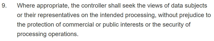 GDPR Article 35: Section 9: Member state representatives