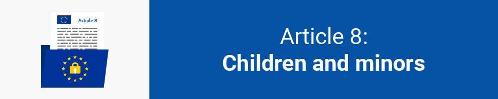 Article 8: Children and minors