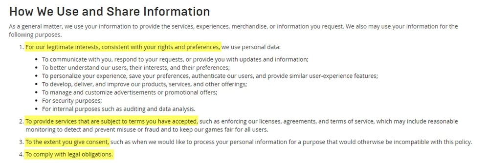 Epic Games Privacy Policy - Epic Games