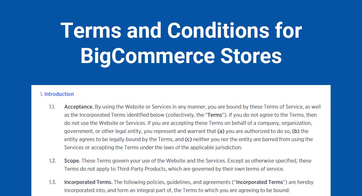 Website Terms Of Service Template