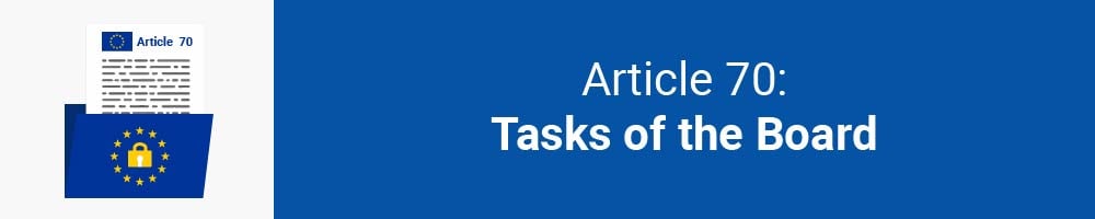 Article 70 - Tasks of the Board