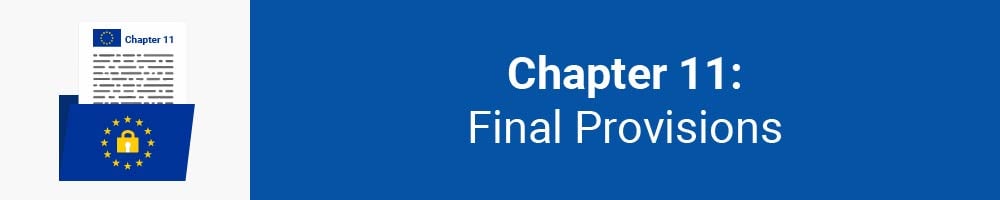 Chapter 11: Final Provisions