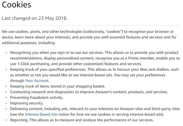 Sample Cookies Policy Template Termsfeed